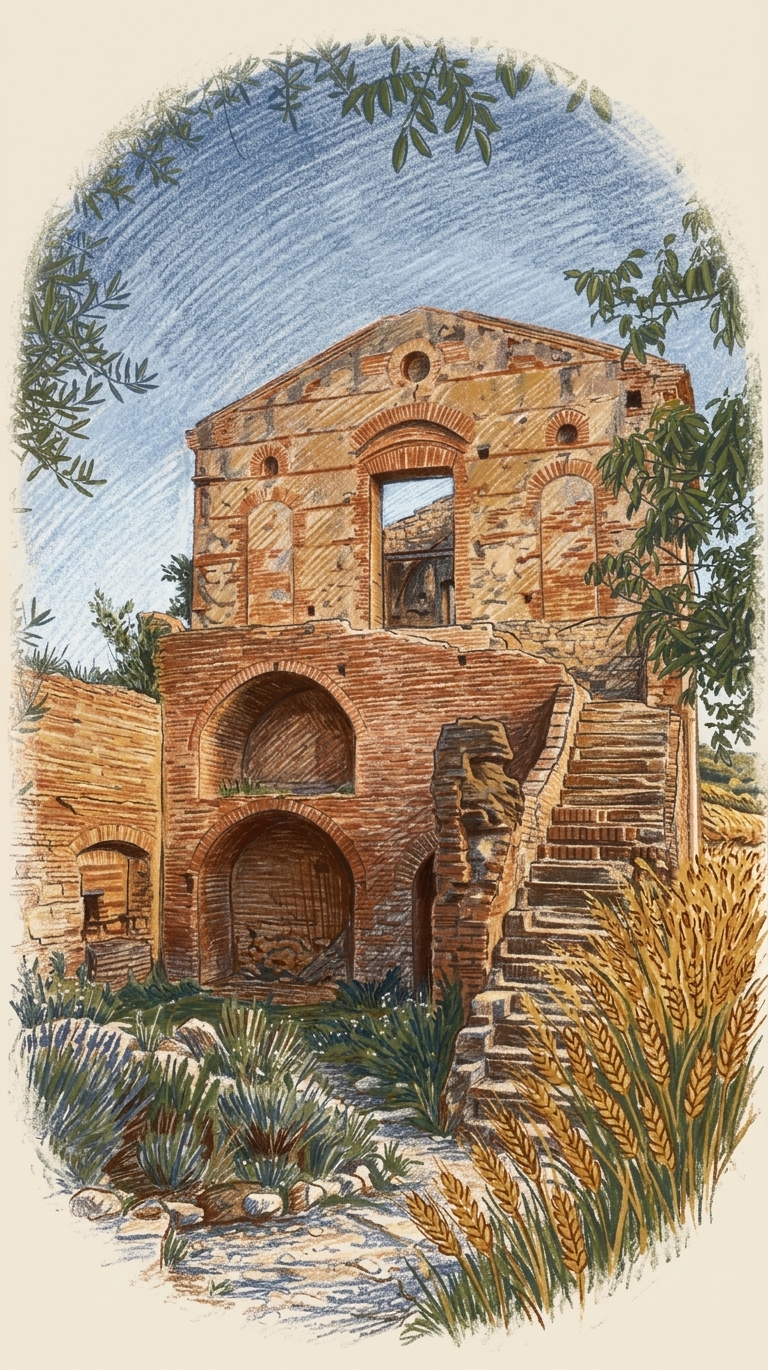 La torre e il grano a Terra di Grazia